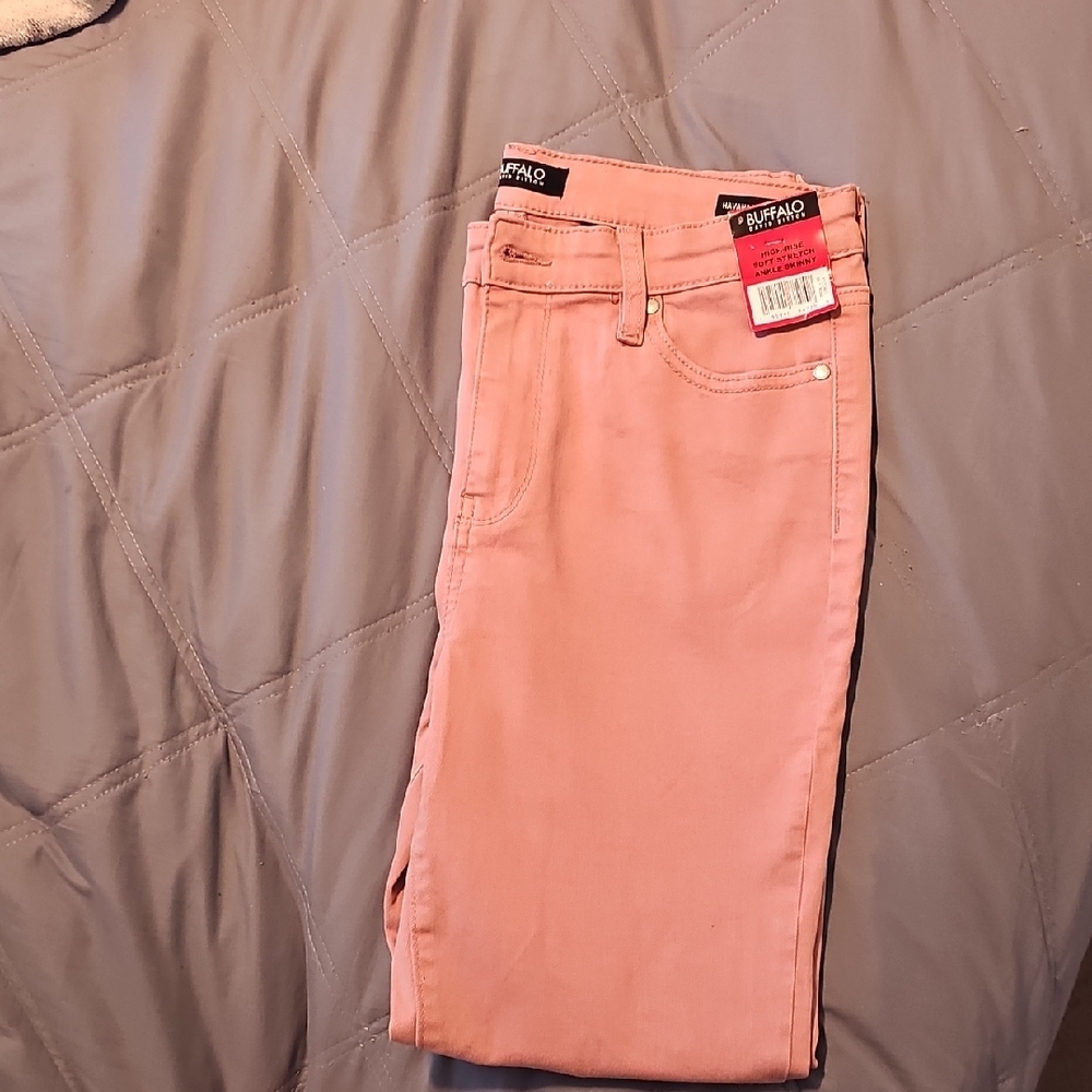 Buffalo David Bitton Pink Skinny Jeans Fashion-Forward Style